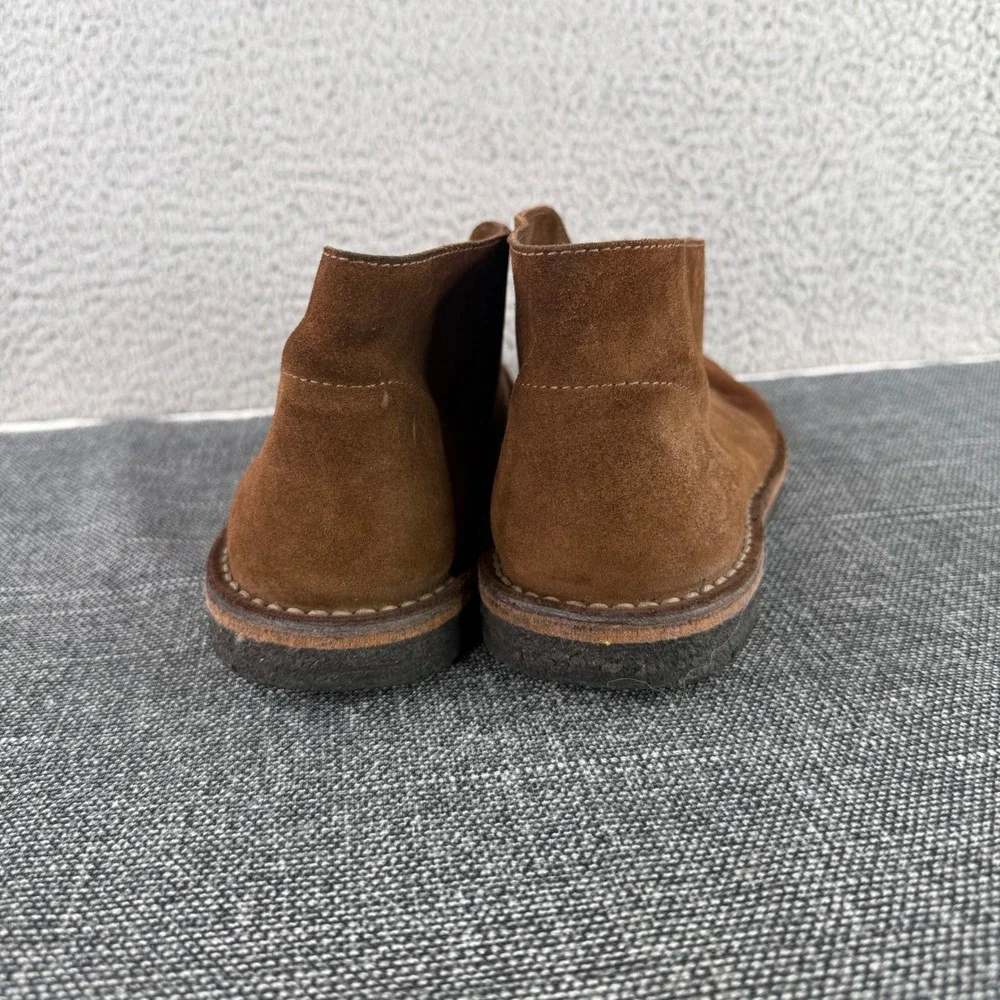 J.Crew MacAlister Desert Boots Mens 8.5 Brown Suede Leather Lace Up Chukka H022